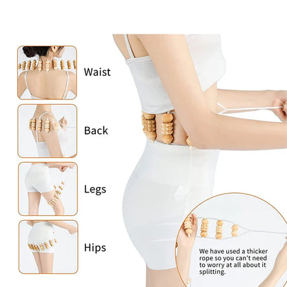 Relaxing Wooden Back Roller